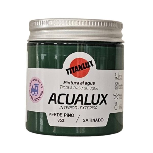 ACUALUX Ακρυλικό Χρώμα Νερού TITAN VERDE PINO 853