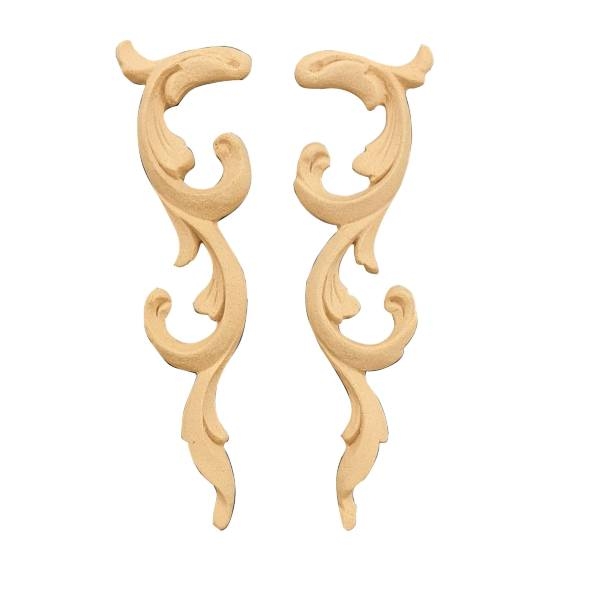WOODEN-CARVED DECORATIVE SET OF 2 PIECES 0366-0367