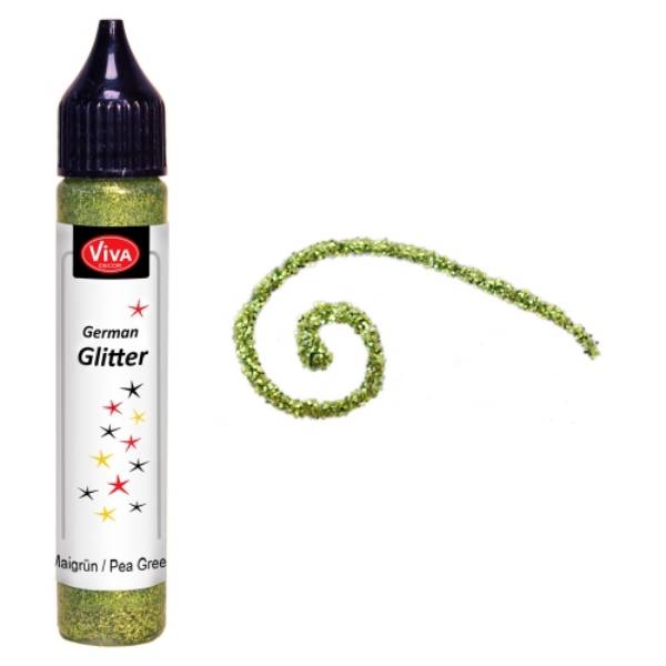 German Glitter Pea Green 122870101