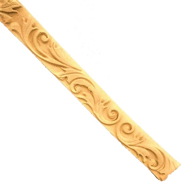 WOODEN-CARVED DECORATIVE BRAID FLEXIBLE 4124