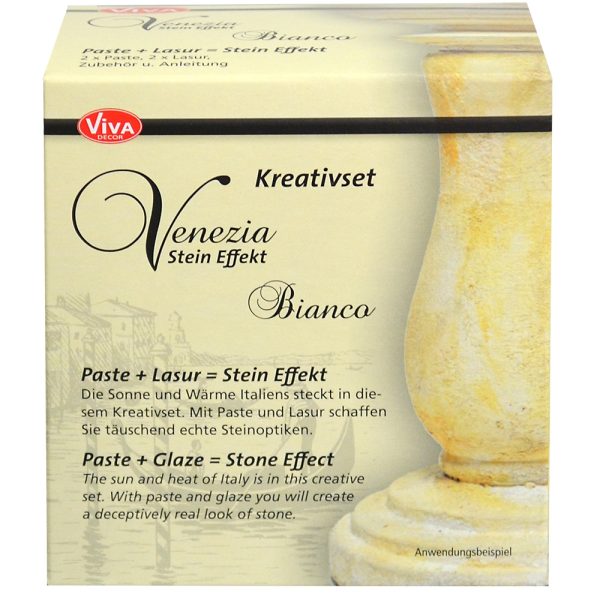 Venezia Stein Effekt Set Bianco 800153564