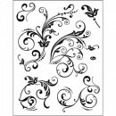 Silicone Stamps Floral Curlicues 400300700