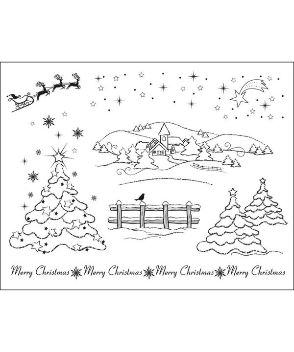Silicone Stamps Christmas Landscape 400306800