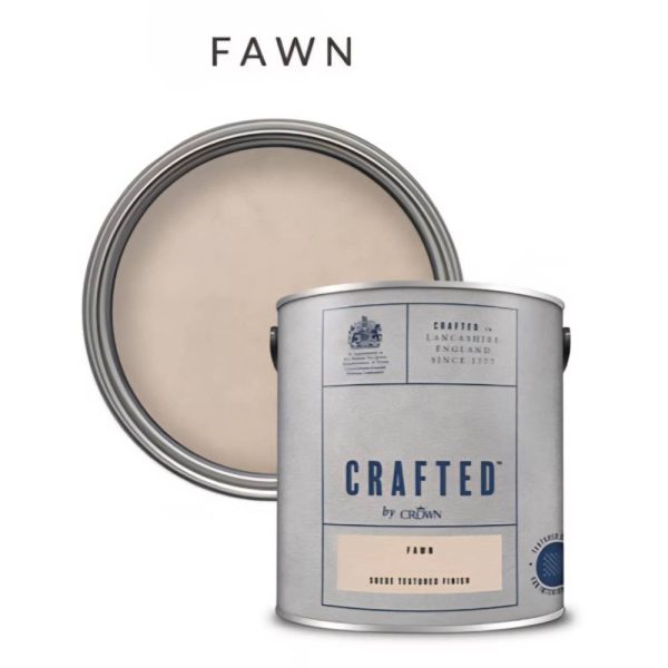 Suede Textured Matt Finish CRAFTED by Crown FAWN 280386