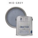 Suede Textured Matt Finish CRAFTED by Crown MID GREY 280387