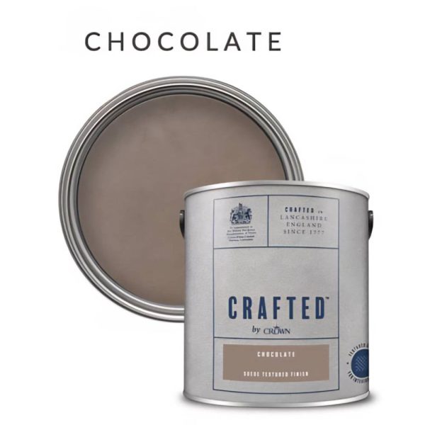 Suede Textured Matt Finish CRAFTED by Crown CHOCOLATE 280384